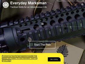 'everydaymarksman.co' screenshot