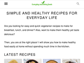 'everydaynourishingfoods.com' screenshot