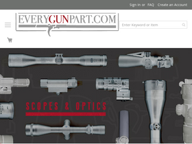'everygunpart.com' screenshot
