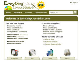 'everythingcrossstitch.com' screenshot