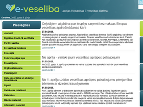 'eveseliba.gov.lv' screenshot