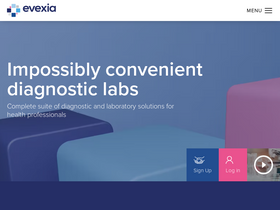 'evexiadiagnostics.com' screenshot