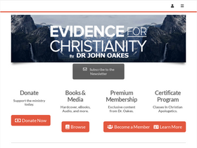 'evidenceforchristianity.org' screenshot