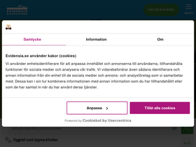 'evidensia.se' screenshot