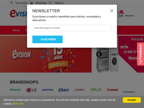 'evisionstore.com' screenshot
