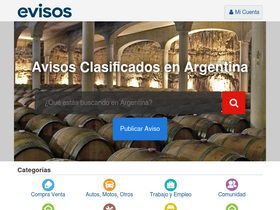 'evisos.com.ar' screenshot