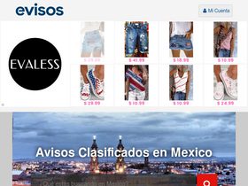 'evisos.com.mx' screenshot