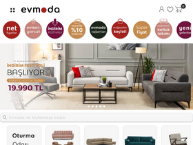 'evmoda.com.tr' screenshot