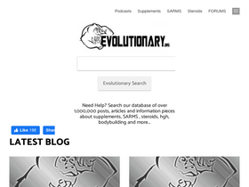 'evolutionary.org' screenshot