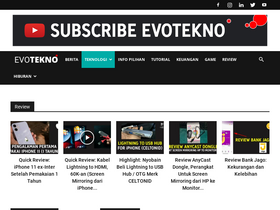 'evotekno.com' screenshot