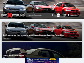 'evoxforums.com' screenshot
