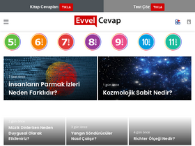'evvelcevap.com' screenshot