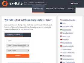 'ex-rate.com' screenshot