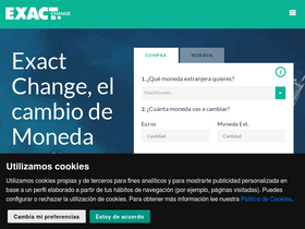 'exactchange.es' screenshot