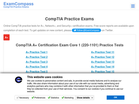 'examcompass.com' screenshot