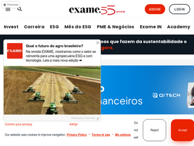 'exame.com' screenshot