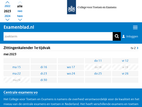 'examenblad.nl' screenshot