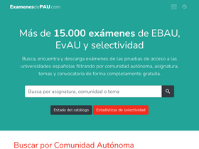 'examenesdepau.com' screenshot