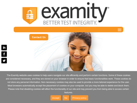 'examity.com' screenshot
