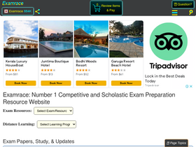 'examrace.com' screenshot