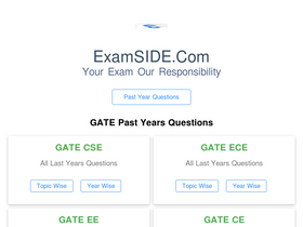 'examside.com' screenshot