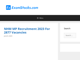 'examstocks.com' screenshot