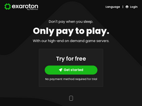 'exaroton.com' screenshot