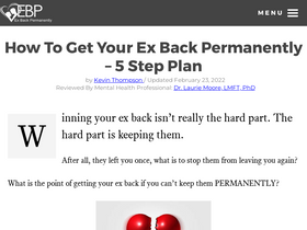 'exbackpermanently.com' screenshot