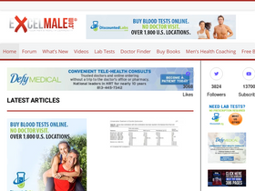 'excelmale.com' screenshot