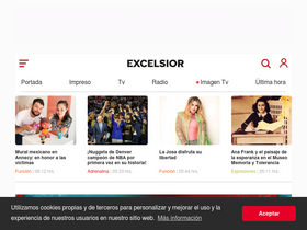 'excelsior.com.mx' screenshot