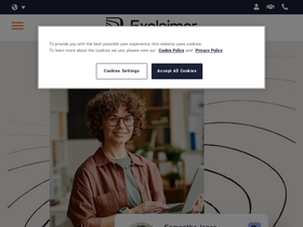 'exclaimer.com' screenshot