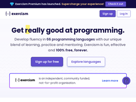 'exercism.org' screenshot