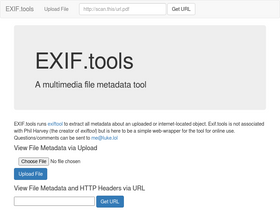 'exif.tools' screenshot