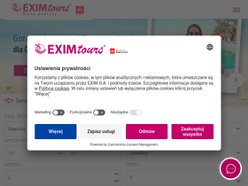 'eximtours.pl' screenshot