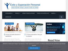 'exitoysuperacionpersonal.com' screenshot