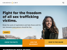 'exoduscry.com' screenshot