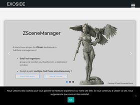 'exoside.com' screenshot