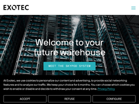 'exotec.com' screenshot