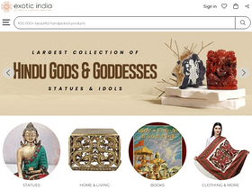 'exoticindiaart.com' screenshot