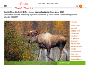 'exoticmeatmarkets.com' screenshot
