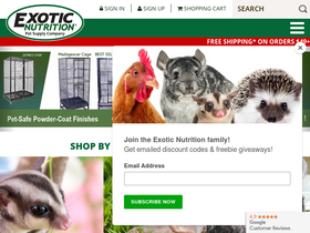 'exoticnutrition.com' screenshot