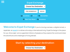 'expatexchange.com' screenshot