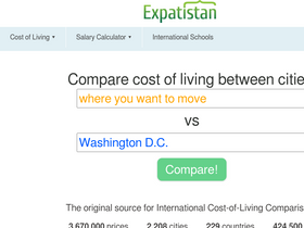 'expatistan.com' screenshot