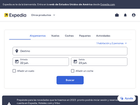 'expedia.es' screenshot