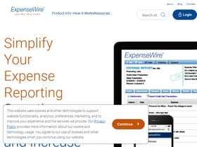 'expensewire.com' screenshot