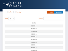 'exploit-db.com' screenshot