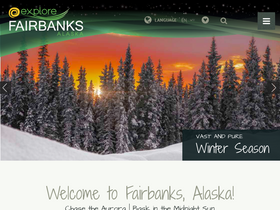 'explorefairbanks.com' screenshot