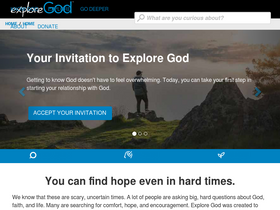 'exploregod.com' screenshot