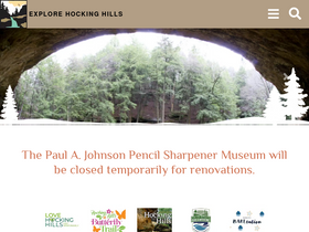 'explorehockinghills.com' screenshot