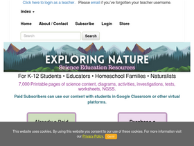 'exploringnature.org' screenshot